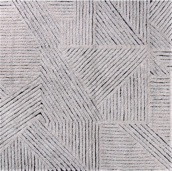 Teppich "Black Chia" von Lorena Canals aus Schafwolle