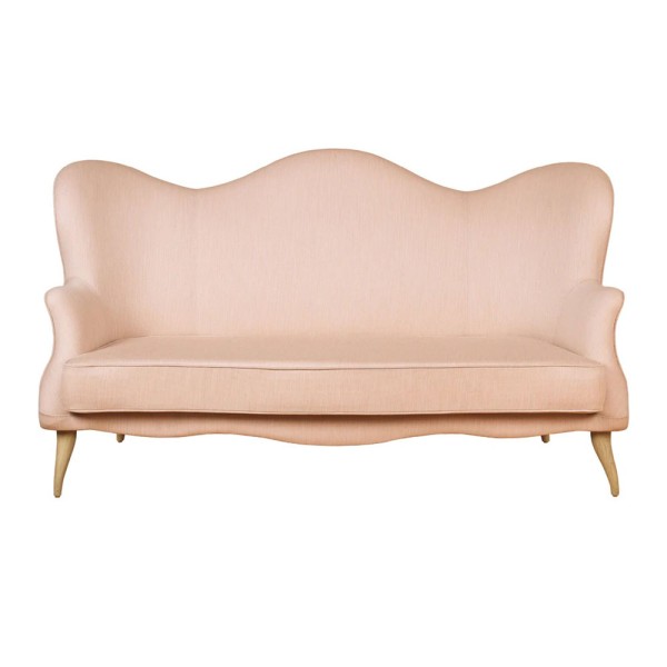 Design-Sofa "Bonaparte" in Rosa
