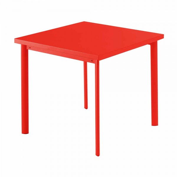 Quadraticher Gartentisch "Star" von EMU in Rot
