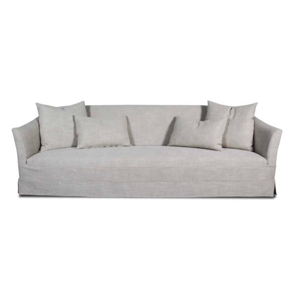 Marie's corner Designer Sofa Couch "Waterloo" beige hellgrau 230 cm 260 cm