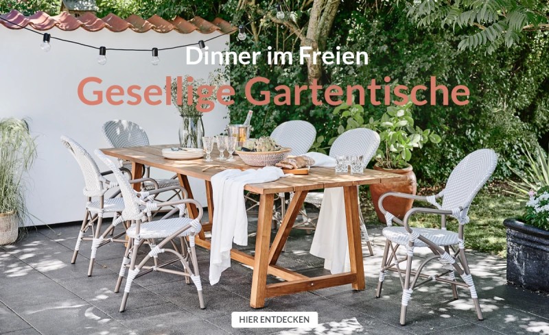 Designer Gartentisch Esstisch Outdoortisch | milanari.com
