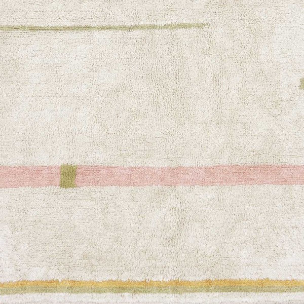 Teppich "Lanes" von Lorena Canals rosa- beige