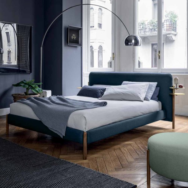 Komfortables Polsterbett "Floriano" im italienischen Design