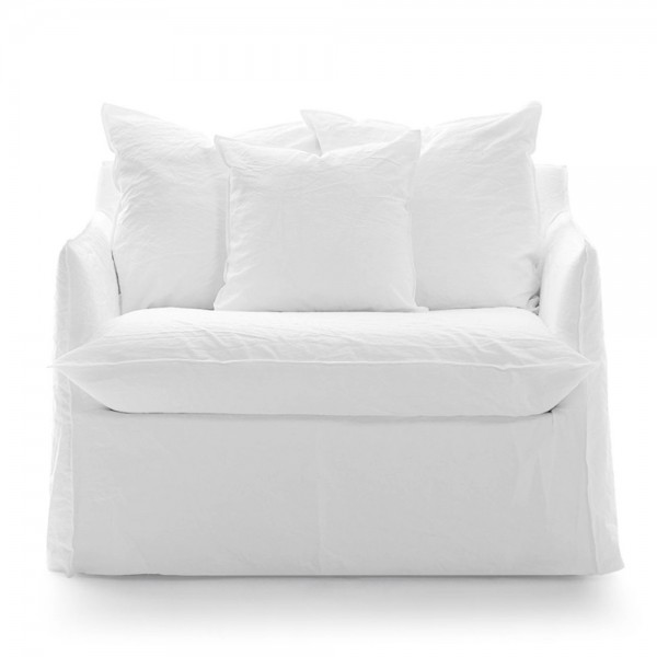 Sessel "Ghost 11" mit ausziehbarem Bett in Weiß