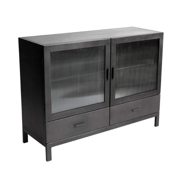 Sideboard "Darcy" Metall & Glas