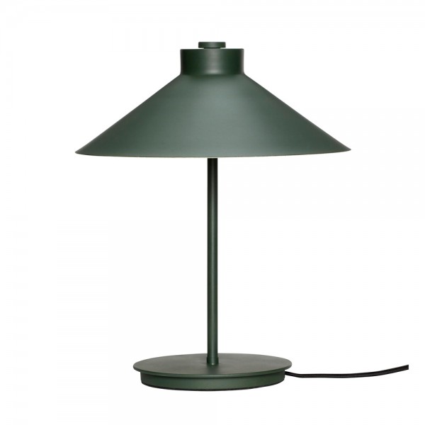 Tischlampe "Malin" aus dunkelgrünem Metall - von Hübsch interior