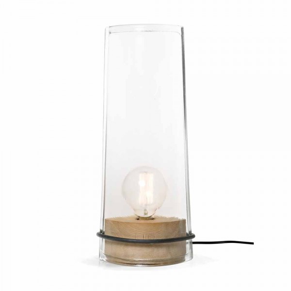 Tischlampe "No.116" von Raumgestalt - mit Holz und Glas