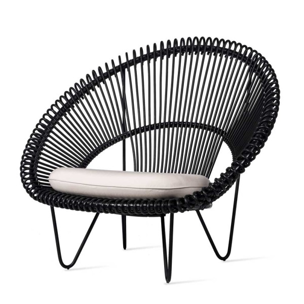 Loungesessel "Roy Cocoon" in Schwarz