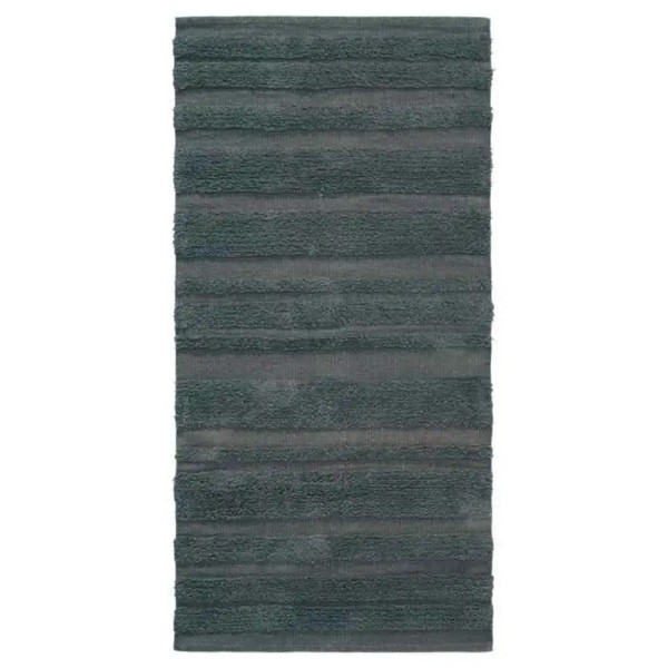 Designerteppich Teppich Läufer aus Baumwolle "Malin" grau