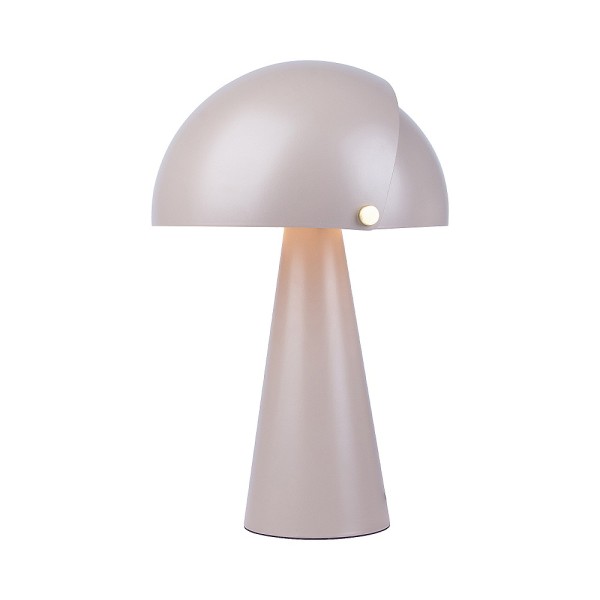 Tischlampe "Alista" in Braun mit beweglichem Lampenschirm