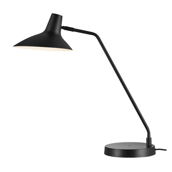Designer Tischlampe Metall schwarz Schreibtischlampe