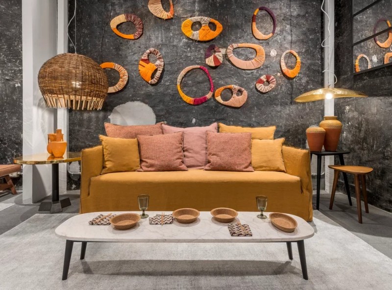Italienische Designersofas Hussensofa orange | milanari.com