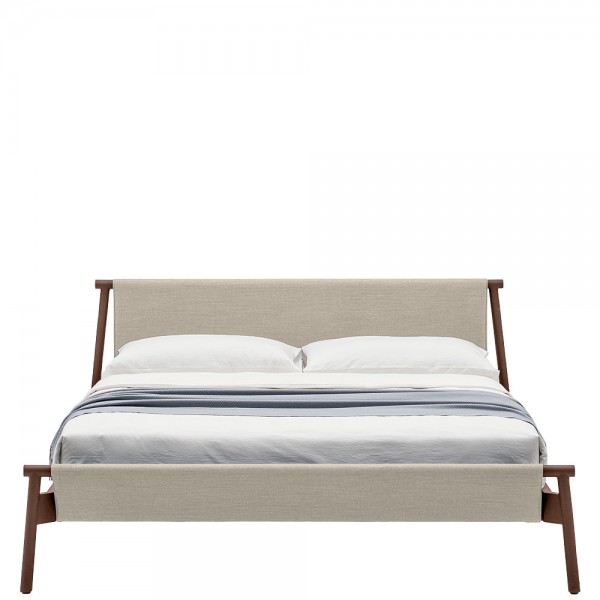 Italienisches Bett "Jacco" mit abnehmbarem und wendbarem Bezug