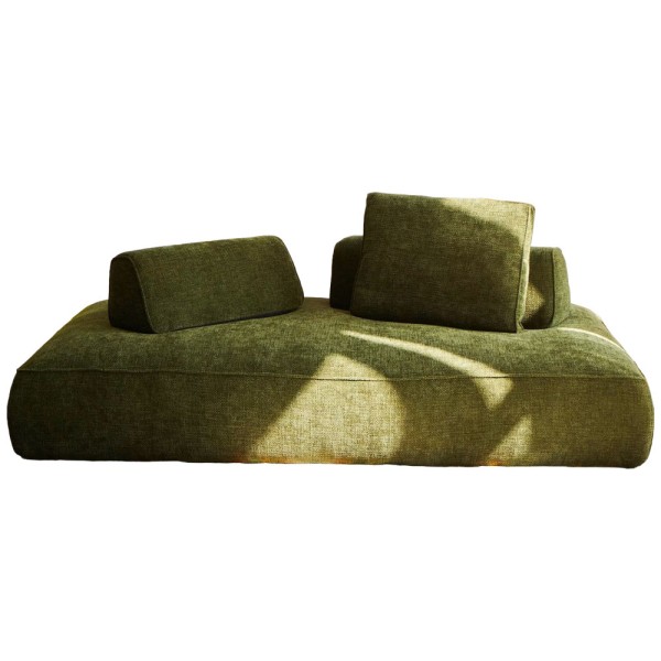 Jan Kurtz Designer Sofa Daybed "Flip" mit Kissen grün