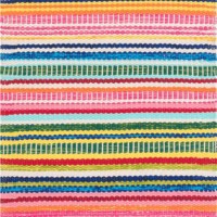 Bunter Kunstfaser-Teppich "Bright Stripe" von Dash & Albert
