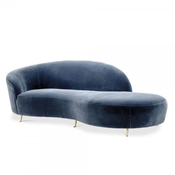 Blaues Sofa "Khan" von EICHHOLTZ