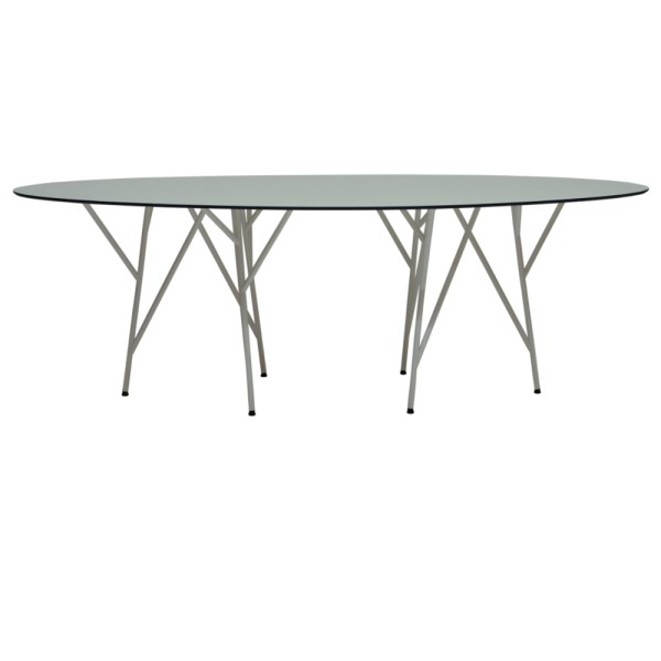 Weißer Metall Tisch von jankurtz - "Astwerk"