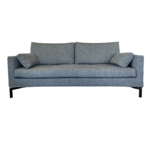 2-Sitzer Sofa "Swan" mit Metallfüßen in italienischem Design