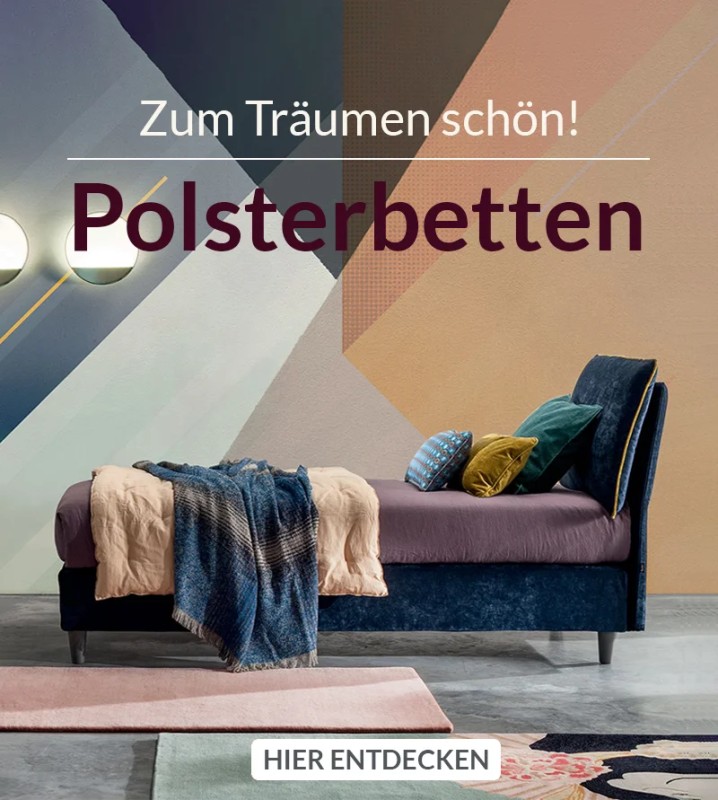 Designer Polsterbett Hussenbett Bett mit Polsterkopfteil | milanari.com