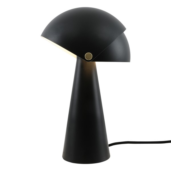 Tischlampe "Alista" in Schwarz mit beweglichem Lampenschirm