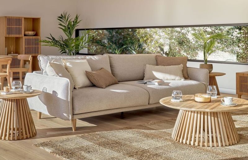 Designer Sofa beige Skandi | milanari.com